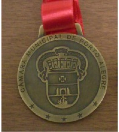  Medalha Injetada Personalizada Ouro Velho
