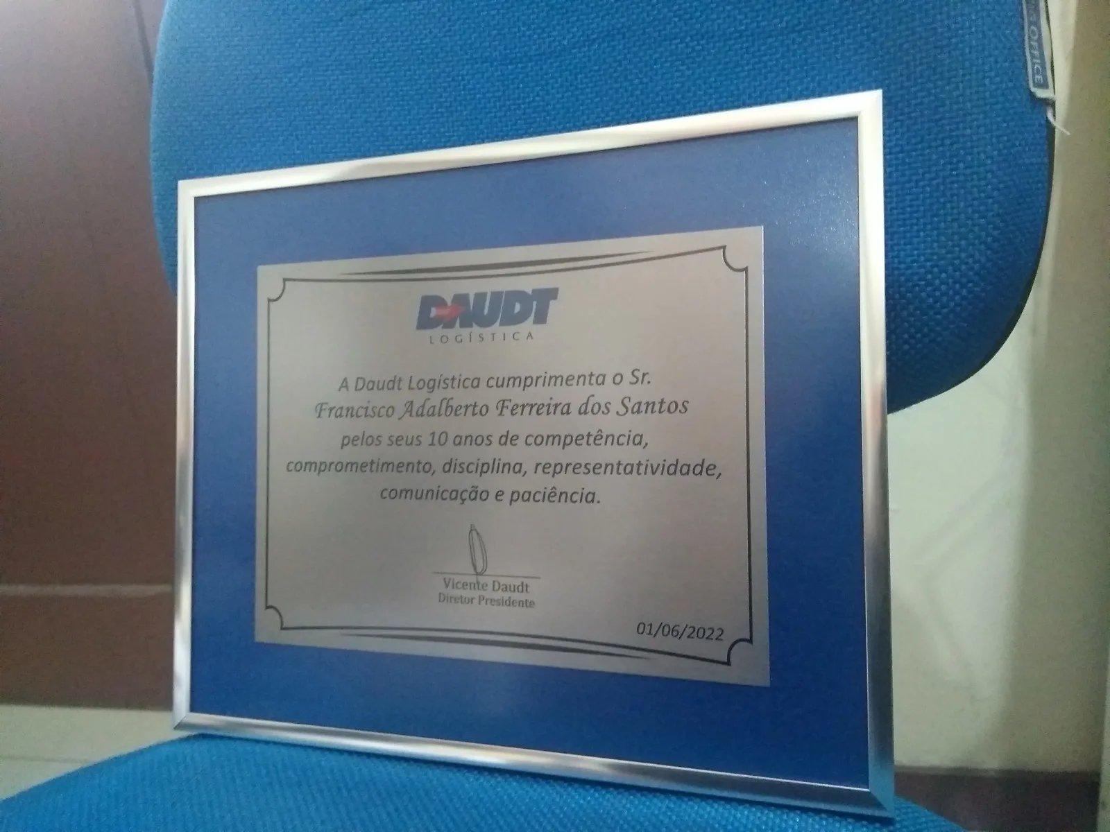 Placa Quadro Parede