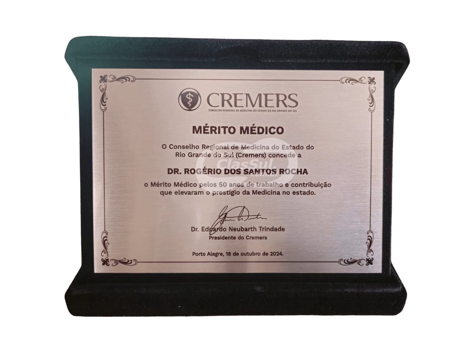 Placa de Homenagem